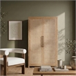 Meridian Furniture Vana Natural Solid Wood Storage Cabinet