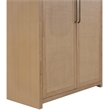 Meridian Furniture Vana Natural Solid Wood Storage Cabinet