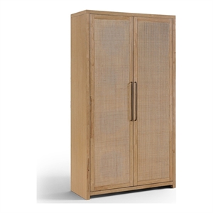 Meridian Furniture Vana Natural Solid Wood Storage Cabinet