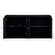 Meridian Furniture Vero Black Solid Wood And Oak Veneer 2pc. Sideboard/Buffet