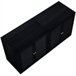 Meridian Furniture Vero Black Solid Wood And Oak Veneer 2pc. Sideboard/Buffet