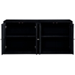 Meridian Furniture Vero Black Solid Wood And Oak Veneer 2pc. Sideboard/Buffet