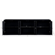 Meridian Furniture Vero Black Solid Wood And Oak Veneer 3pc. Sideboard/Buffet