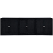Meridian Furniture Vero Black Solid Wood And Oak Veneer 3pc. Sideboard/Buffet