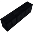 Meridian Furniture Vero Black Solid Wood And Oak Veneer 3pc. Sideboard/Buffet