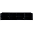 Meridian Furniture Vero Black Solid Wood And Oak Veneer 4pc. Sideboard/Buffet