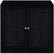 Meridian Furniture Vero Black Solid Wood And Oak Veneer Sideboard/Buffet
