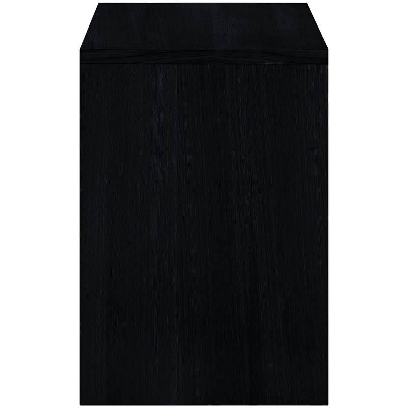 Meridian Furniture Vero Black Solid Wood And Oak Veneer Sideboard/Buffet