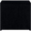 Meridian Furniture Vero Black Solid Wood And Oak Veneer Sideboard/Buffet