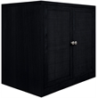Meridian Furniture Vero Black Solid Wood And Oak Veneer Sideboard/Buffet