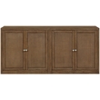 Meridian Furniture Vero Brown Solid Wood And Oak Veneer 2pc. Sideboard/Buffet