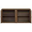 Meridian Furniture Vero Brown Solid Wood And Oak Veneer 2pc. Sideboard/Buffet