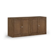 Meridian Furniture Vero Brown Solid Wood And Oak Veneer 2pc. Sideboard/Buffet
