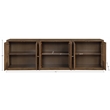 Meridian Furniture Vero Brown Solid Wood And Oak Veneer 3pc. Sideboard/Buffet