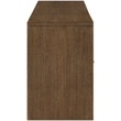Meridian Furniture Vero Brown Solid Wood And Oak Veneer 3pc. Sideboard/Buffet
