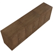 Meridian Furniture Vero Brown Solid Wood And Oak Veneer 3pc. Sideboard/Buffet