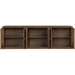 Meridian Furniture Vero Brown Solid Wood And Oak Veneer 3pc. Sideboard/Buffet