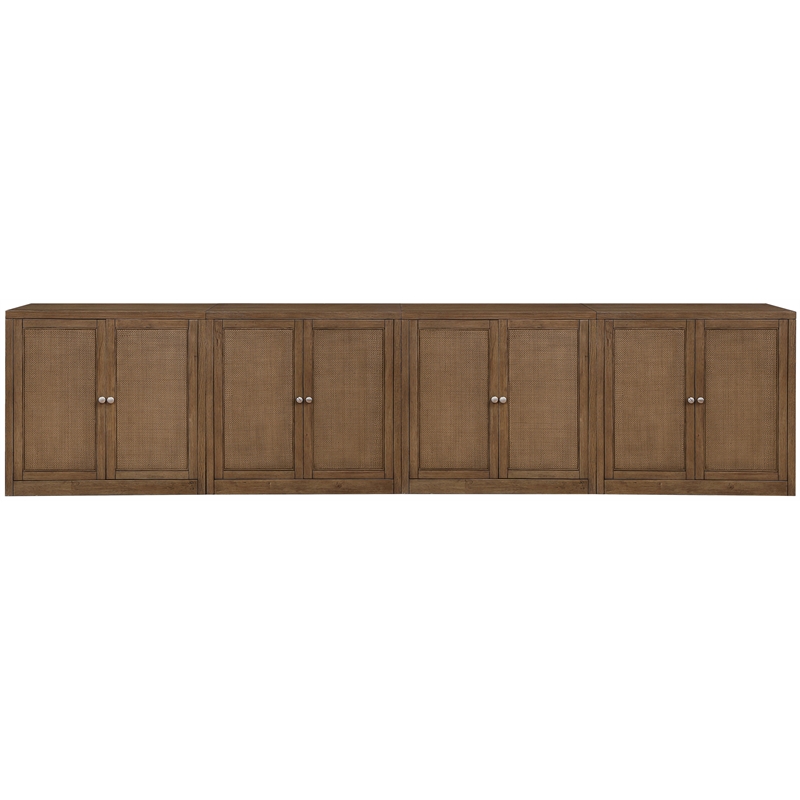 Meridian Furniture Vero Brown Solid Wood And Oak Veneer 4pc. Sideboard/Buffet