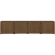 Meridian Furniture Vero Brown Solid Wood And Oak Veneer 4pc. Sideboard/Buffet