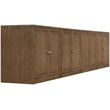 Meridian Furniture Vero Brown Solid Wood And Oak Veneer 4pc. Sideboard/Buffet