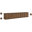 Meridian Furniture Vero Brown Solid Wood And Oak Veneer 5pc. Sideboard/Buffet