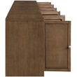 Meridian Furniture Vero Brown Solid Wood And Oak Veneer 5pc. Sideboard/Buffet