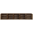 Meridian Furniture Vero Brown Solid Wood And Oak Veneer 5pc. Sideboard/Buffet