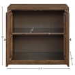 Meridian Furniture Vero Brown Solid Wood And Oak Veneer Sideboard/Buffet