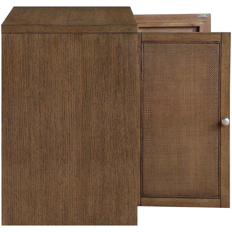 Meridian Furniture Vero Brown Solid Wood And Oak Veneer Sideboard/Buffet