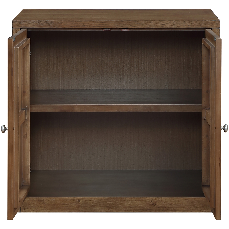 Meridian Furniture Vero Brown Solid Wood And Oak Veneer Sideboard/Buffet