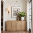 Meridian Furniture Vero Natural Solid Wood And Oak Veneer 2pc. Sideboard/Buffet