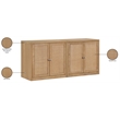Meridian Furniture Vero Natural Solid Wood And Oak Veneer 2pc. Sideboard/Buffet