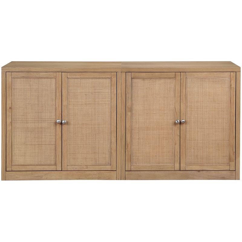 Meridian Furniture Vero Natural Solid Wood And Oak Veneer 2pc. Sideboard/Buffet