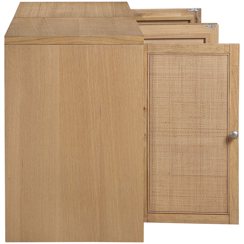 Meridian Furniture Vero Natural Solid Wood And Oak Veneer 2pc. Sideboard/Buffet