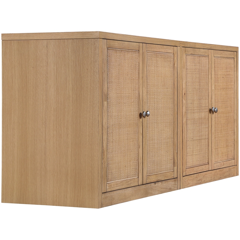 Meridian Furniture Vero Natural Solid Wood And Oak Veneer 2pc. Sideboard/Buffet