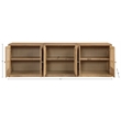 Meridian Furniture Vero Natural Solid Wood And Oak Veneer 3pc. Sideboard/Buffet