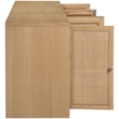 Meridian Furniture Vero Natural Solid Wood And Oak Veneer 3pc. Sideboard/Buffet