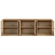 Meridian Furniture Vero Natural Solid Wood And Oak Veneer 3pc. Sideboard/Buffet