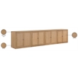 Meridian Furniture Vero Natural Solid Wood And Oak Veneer 4pc. Sideboard/Buffet