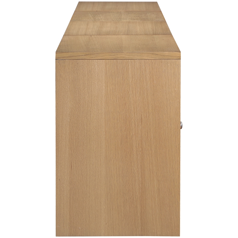 Meridian Furniture Vero Natural Solid Wood And Oak Veneer 4pc. Sideboard/Buffet
