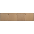 Meridian Furniture Vero Natural Solid Wood And Oak Veneer 4pc. Sideboard/Buffet