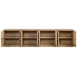 Meridian Furniture Vero Natural Solid Wood And Oak Veneer 4pc. Sideboard/Buffet