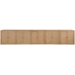 Meridian Furniture Vero Natural Solid Wood And Oak Veneer 5pc. Sideboard/Buffet