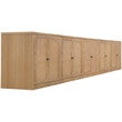 Meridian Furniture Vero Natural Solid Wood And Oak Veneer 5pc. Sideboard/Buffet