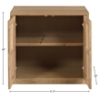Meridian Furniture Vero Natural Solid Wood And Oak Veneer Sideboard/Buffet