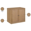 Meridian Furniture Vero Natural Solid Wood And Oak Veneer Sideboard/Buffet