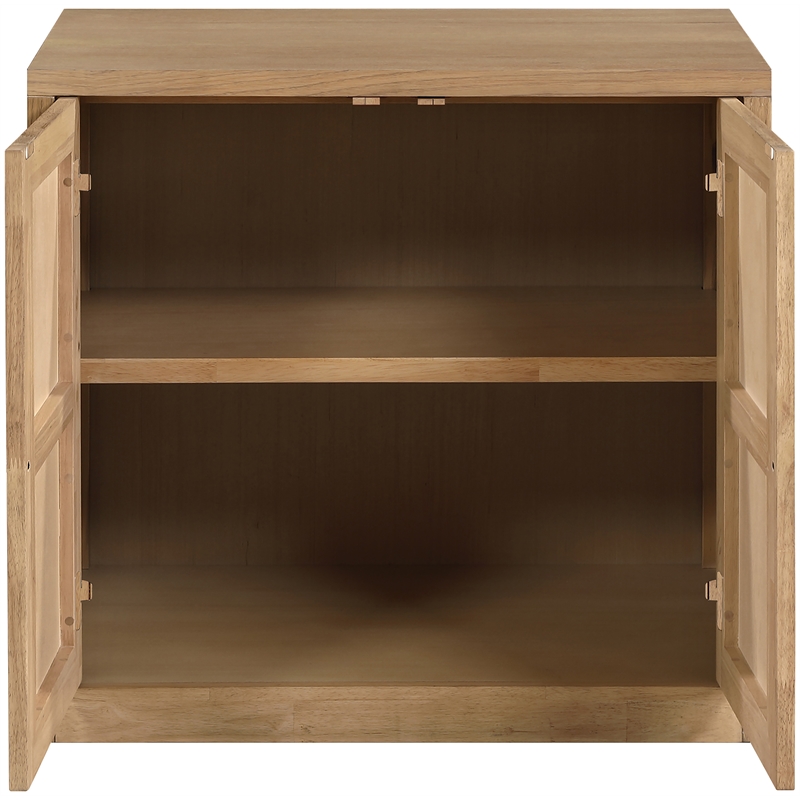 Meridian Furniture Vero Natural Solid Wood And Oak Veneer Sideboard/Buffet