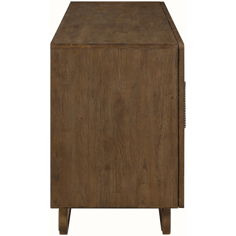 Meridian Furniture Sova Brown Solid Wood And Oak Veneer Sideboard/Buffet