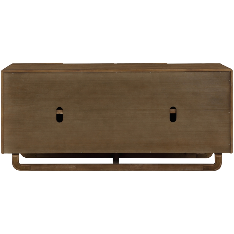 Meridian Furniture Sova Brown Solid Wood And Oak Veneer Sideboard/Buffet