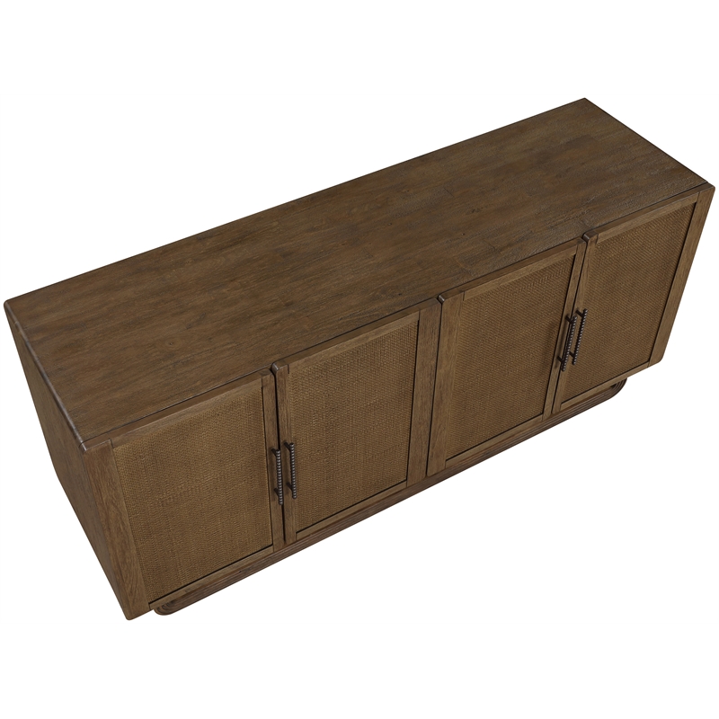 Meridian Furniture Sova Brown Solid Wood And Oak Veneer Sideboard/Buffet